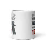We Dial 1911 White glossy mug