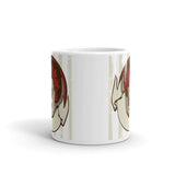 Clown Banner White glossy mug