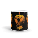 Cryptid Pumpkin White glossy mug