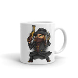 Vampire Hunter White glossy mug