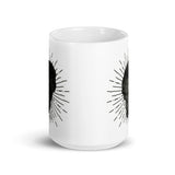 Dark Skull White glossy mug