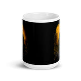 Halloween Night White glossy mug