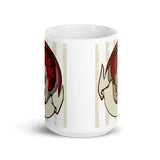 Clown Banner White glossy mug