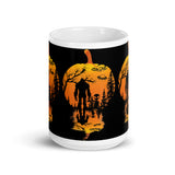 Cryptid Pumpkin White glossy mug
