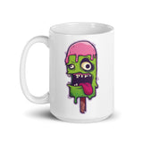 Zombie Ice Cream 1 White glossy mug