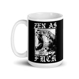 Zen as Fck White glossy mug