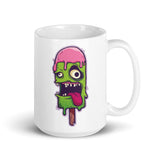 Zombie Ice Cream 1 White glossy mug