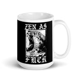 Zen as Fck White glossy mug