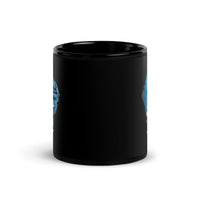 Just Dive Black Glossy Mug