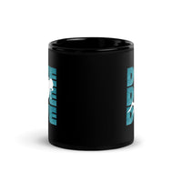 Dive Dive Dive Black Glossy Mug