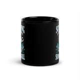 Post Apocalyptic Survival Skill Black Glossy Mug