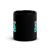 I'd Rather Be Scuba Diving Black Glossy Mug