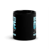 Born to Dive Forced to Work Black Glossy Mug