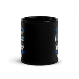 70% of Earth is Covered by Water Black Glossy Mug