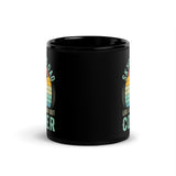 Skydiving Dad Black Glossy Mug