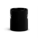 Oh Chute Black Glossy Mug