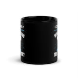 I Can Probably Survive Without Skydiving Black Glossy Mug