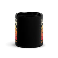 I Like to Get High Black Glossy Mug