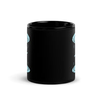 Skydive Tunnel Black Glossy Mug