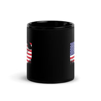 Skydive USA Black Glossy Mug