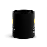 Skydive Black Glossy Mug