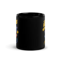 Greetings From Krampus Black Glossy Mug