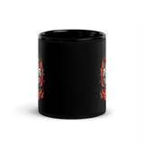 Monster Santa Black Glossy Mug