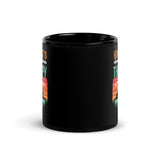 Hiking (It's Cheaper Than Therapy) Black Glossy Mug