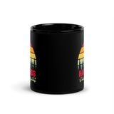 Happiness is Hiking With Friends Black Glossy Mug