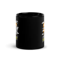 Life is Better in the Mountains (Hang Glide) Black Glossy Mug