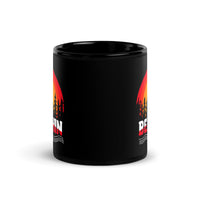 Beachin Black Glossy Mug