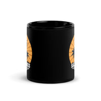 Salty Vibes Black Glossy Mug