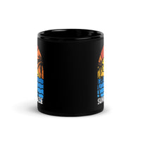 Sunny Daze Black Glossy Mug