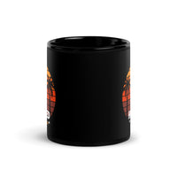 Hot Red Summer Black Glossy Mug