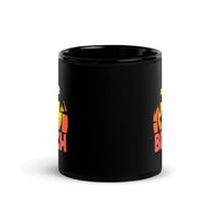 Beach Black Glossy Mug