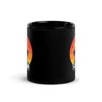 Summer Vibes Black Glossy Mug