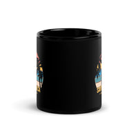 Santa Monica Black Glossy Mug