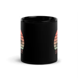 Beach Bum Black Glossy Mug