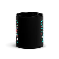 Sorta Merry Sorta Scary Black Glossy Mug