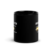 Anatomy of a Pew Black Glossy Mug