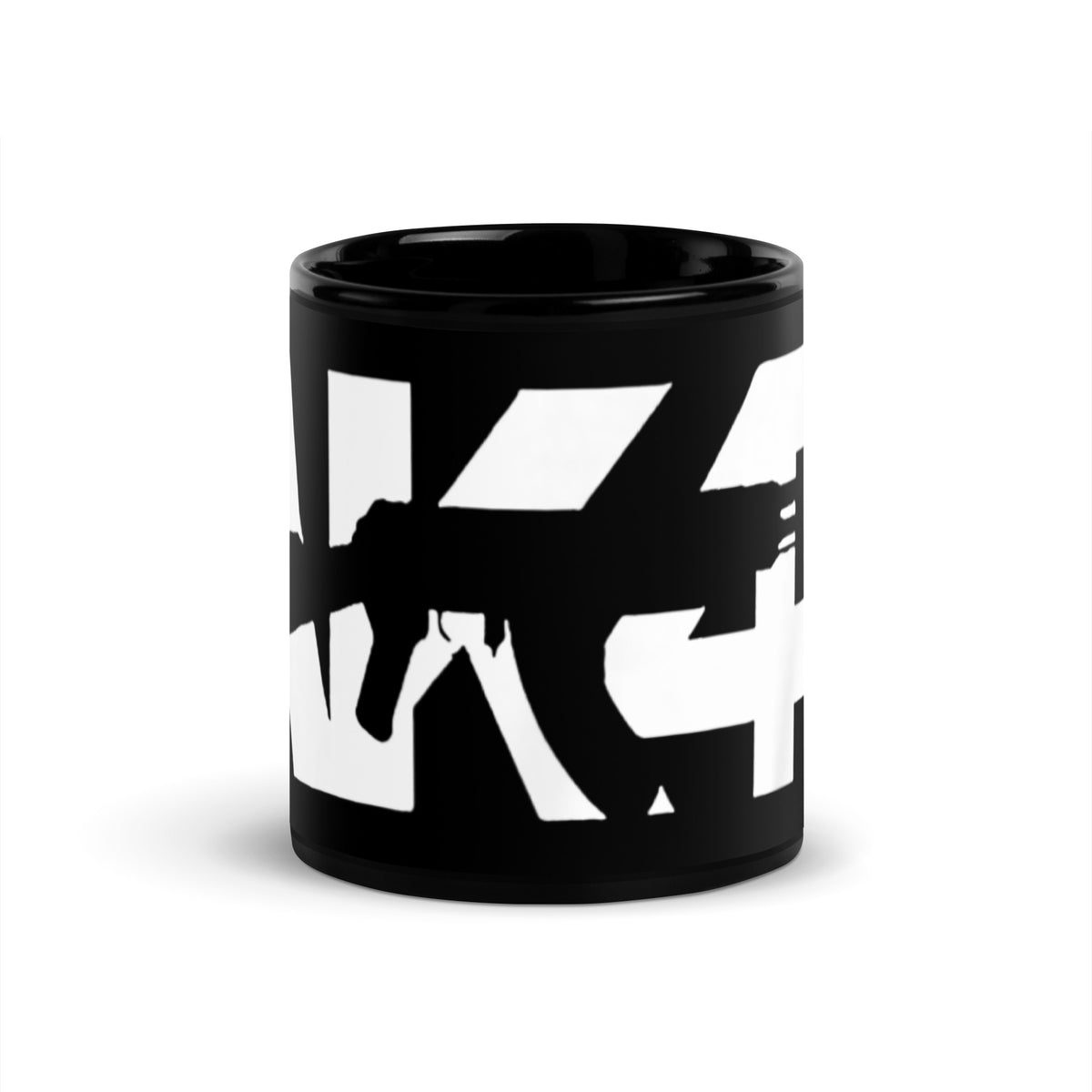 AK47 Black Glossy Mug – Design Stockpile