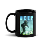 Deep House Diver Black Glossy Mug