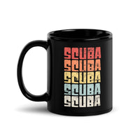 Scuba Black Glossy Mug