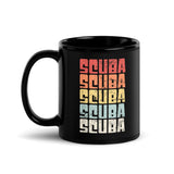 Scuba Black Glossy Mug