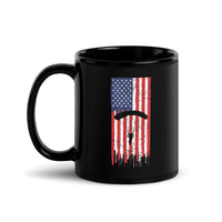 American Parachutist Black Glossy Mug