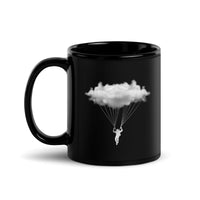 Cloud Rider (Skydive, Paraglide) Black Glossy Mug