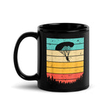 Skydiver Black Glossy Mug