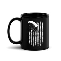 USA Skydiver Black Glossy Mug