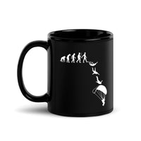 Evolution Skydive / Base Jump Black Glossy Mug