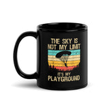 The Sky is Not My Limit Black Glossy Mug